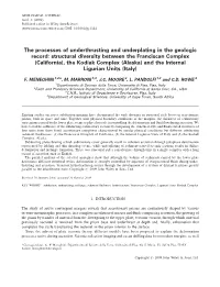 The Processes of Underthrusting and Underplating in The