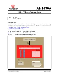AN1630A USB to I2C Bridge Reference Guide