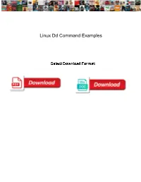 Linux Dd Command Examples Proxy