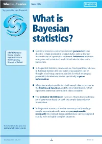 What Is Bayesian Statistics?