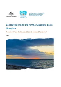 2.3 Conceptual Modelling for the Gippsland Basin Bioregion This Product Summarises Key System Components, Processes and Interactions in This Bioregion