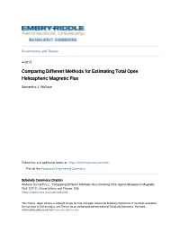 Comparing Different Methods for Estimating Total Open Heliospheric Magnetic Flux