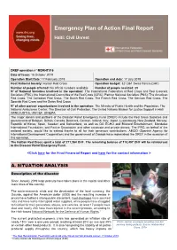 Emergency Plan of Action Final Report
