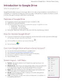Introduction to Google Drive - Wheaton Public Library Introduction to Google Drive What Is Google Drive?