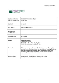 Planning Application 1
