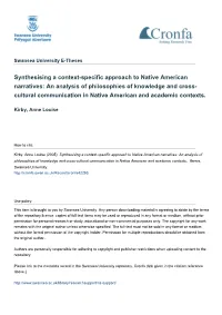 Synthesising a Context-Specific Approach to Native American