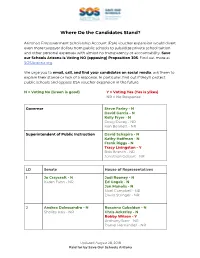 Where Do the Candidates Stand?
