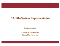 12. File-System Implementation