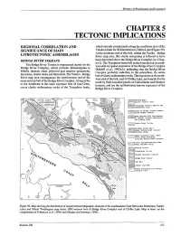 Chapteir 5 Tectonic Implications"