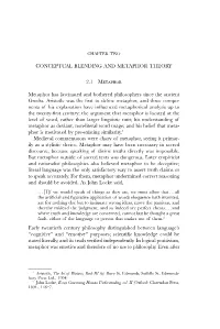 Conceptual Blending and Metaphor Theory 2.1