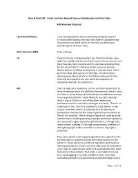 Full Transcript of the Conversation