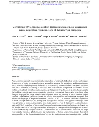 Verbalizing Phylogenomic Conflict: Representation of Node Congruence Across Competing Reconstructions of the Neoavian Explosion