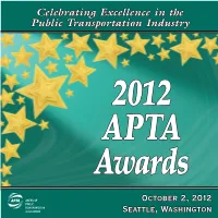 2012 APTA Awards Program