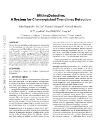 A System for Cherry-Picked Trendlines Detection