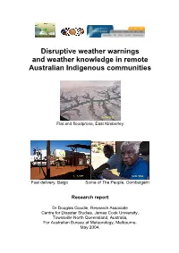 Disruptive Weather Warnings and Weather Knowledge in Remote Australian Indigenous Communities