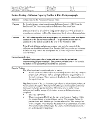 Patient Testing – Diffusion Capacity Profiler & Elite