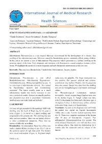 Subcutaneous Phycomycosis: a Case Report