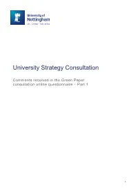 University Strategy Consultation