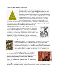 3.03 S.P.R.I.T.E. Elements of the Incas Social Contribution: the Social Hierarchy of the Incas Was Broken Down Into Four Different Groups