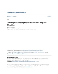 Extending Arda: Mapping Beyond the Lord of the Rings and Silmarillion
