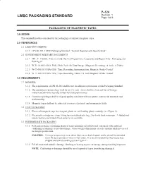 LMSC PACKAGING STANDARD Page 1 of 3