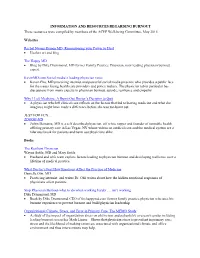 Resources on Physician Burnout
