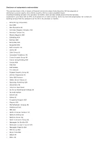 Disclosure of Assignments and Mandates the Overview Shows A