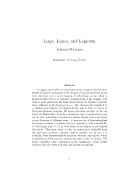 Logic, Logics, and Logicism