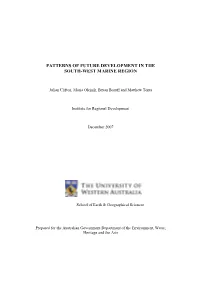 Patterns of Future Developments in the South-West Marine Region