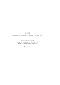 QLOOP Linux Driver to Mount QCOW2 Virtual Disks