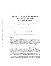 The Shape of a Benedictine Monastery: the Saintgall Ontology (Extended Version)