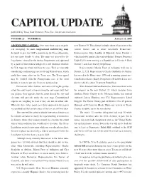 CAPITOL UPDATE Published by Texas State Directory Press, Inc., for Private Circulation