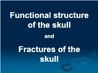 Functional Structure of the Skull and Fractures of the Skull Thickened and Thinner Parts of the Skull