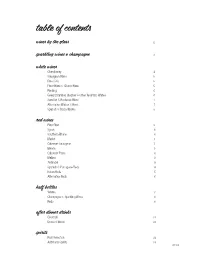 Table of Contents