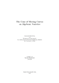 The Cone of Moving Curves on Algebraic Varieties