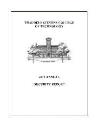 2019 Annual Security Report