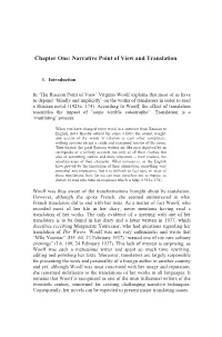Chapter One: Narrative Point of View and Translation