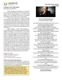 ECHO-LDPP Wellness Bulletin June 15, 2020 Greetings from Dr. Allison Fuligni What’S Going on with Time?