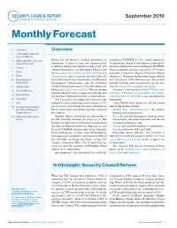 Monthly Forecast