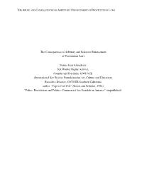 The Abuse and Consequences of Arbitrary Enforcement of Prostitution Laws