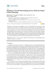 Analysis of Social Networking Service Data for Smart Urban Planning