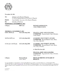 NOVEMBER 17, 2011 8:30 to 10:00 A.M