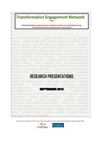 Research Presentations