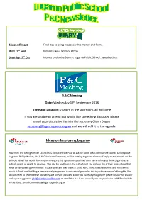 September 11 P&C Newsletter
