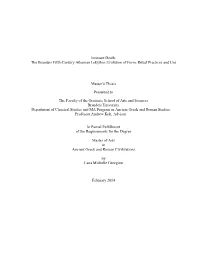 The Brandeis Fifth-Century Athenian Lekythos Evolution of Form, Ritual Practices and Use
