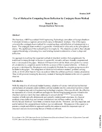 Use of Mathcad in Computing Beam Deflection by Conjugate Beam Method