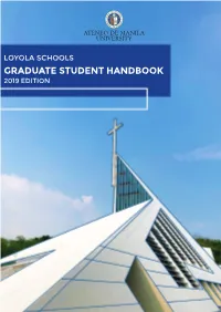 Graduate Student Handbook 2019 Edition
