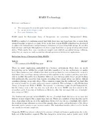 RAID Technology