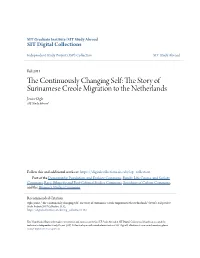 The Story of Surinamese Creole Migration to the Netherlands