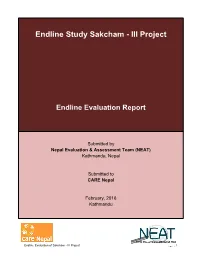 Endline Study Sakcham - III Project
